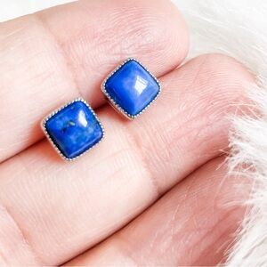 ✨Lapis Lazuli Square Stud Earrings✨